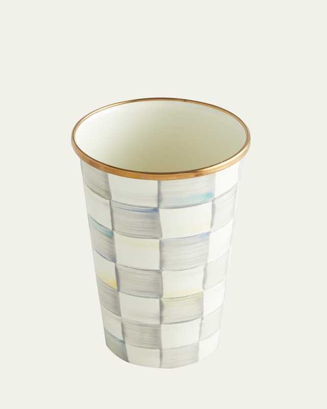 Sterling Check Enamel Tumbler, 20 oz.